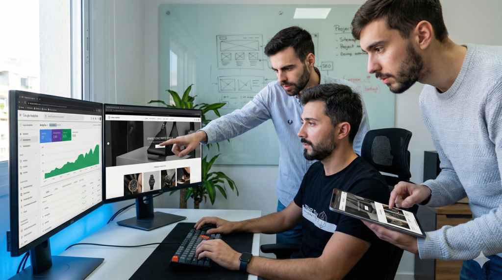 Não nos limitamos a escrever código; construímos soluções que resolvem problemas reais. Software robusto, escalável e feito à medida para impulsionar o seu negócio.