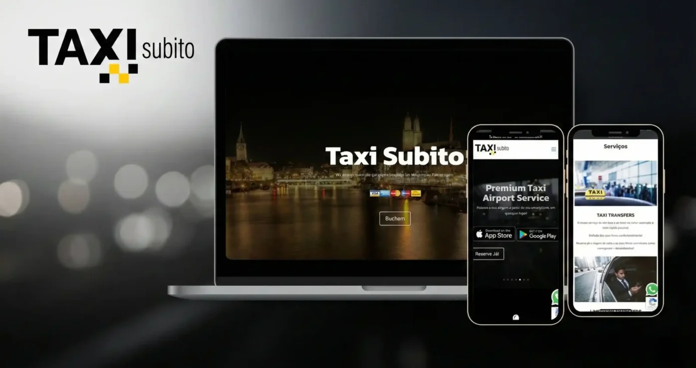 Ajudámos a Taxi Subito, um serviço de táxis premium em Zurique, a dar um passo digital à frente.