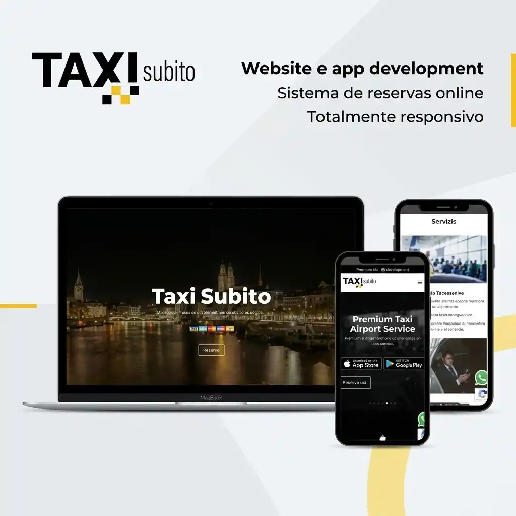 Ajudámos a Taxi Subito, um serviço de táxis premium em Zurique, a dar um passo digital à frente.