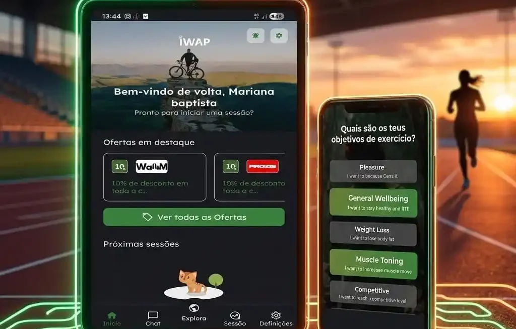 Mais do que uma aplicação de fitness, a Wolf Smart Industries materializou a visão da IWAP Sports através de um desenvolvimento multiplataforma robusto, redefinindo o futuro do treino conectado.