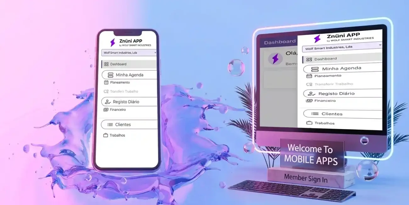 A Wolf Smart Industries desenvolveu e redefiniu a Znüni App, elevando a gestão empresarial a um novo patamar de eficiência digital e controlo operacional.