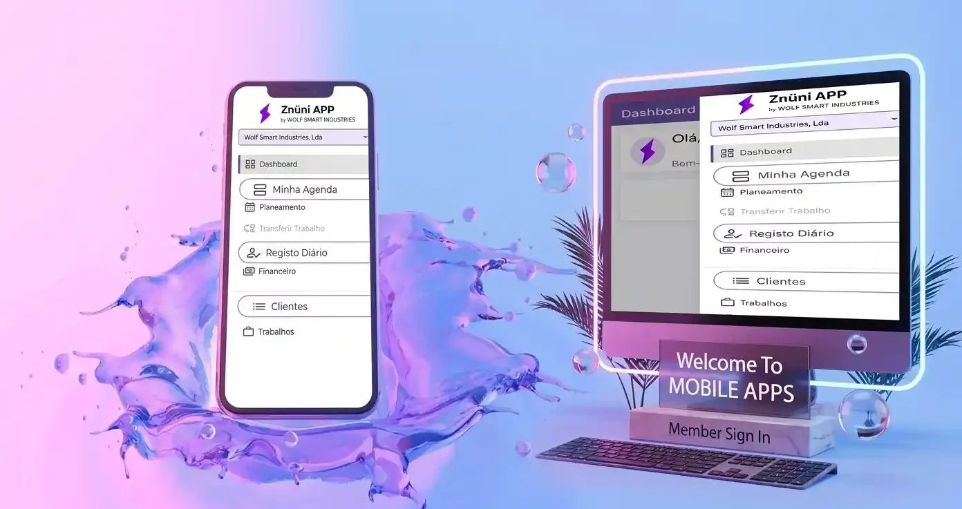 A Wolf Smart Industries desenvolveu e redefiniu a Znüni App, elevando a gestão empresarial a um novo patamar de eficiência digital e controlo operacional.