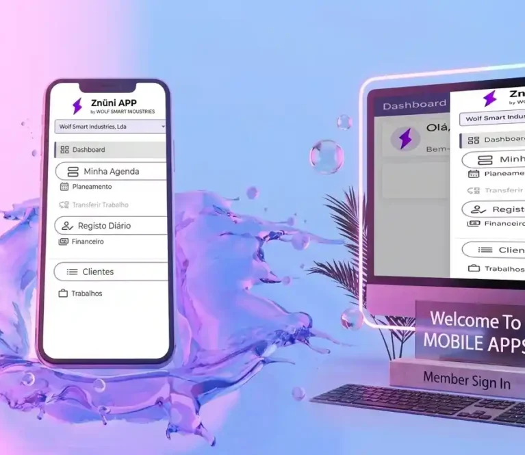 A Wolf Smart Industries desenvolveu e redefiniu a Znüni App, elevando a gestão empresarial a um novo patamar de eficiência digital e controlo operacional.